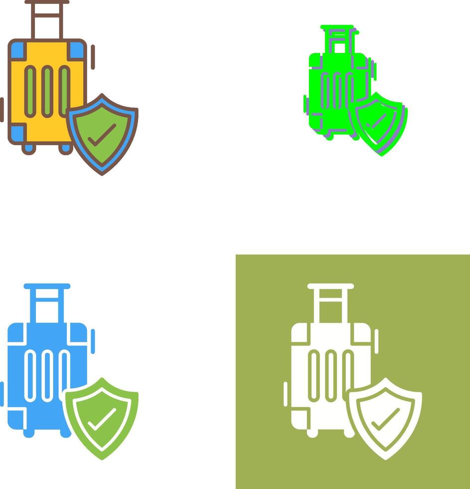 Travel Protection Icon Design vector