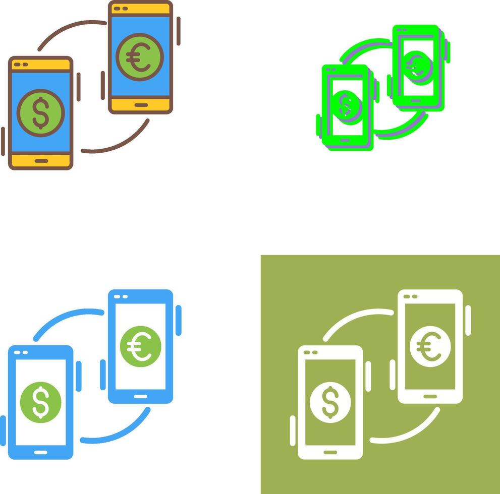 Exchange Icon Design vector