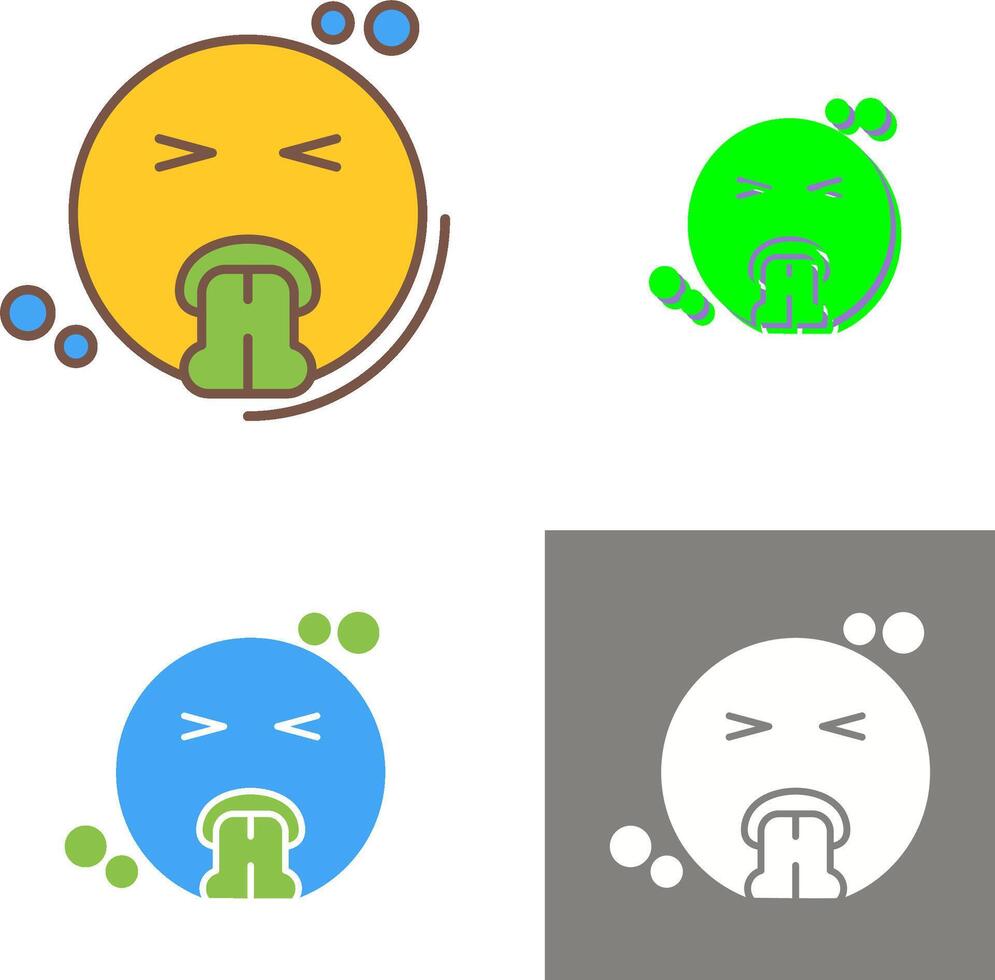 Vomit Icon Design vector