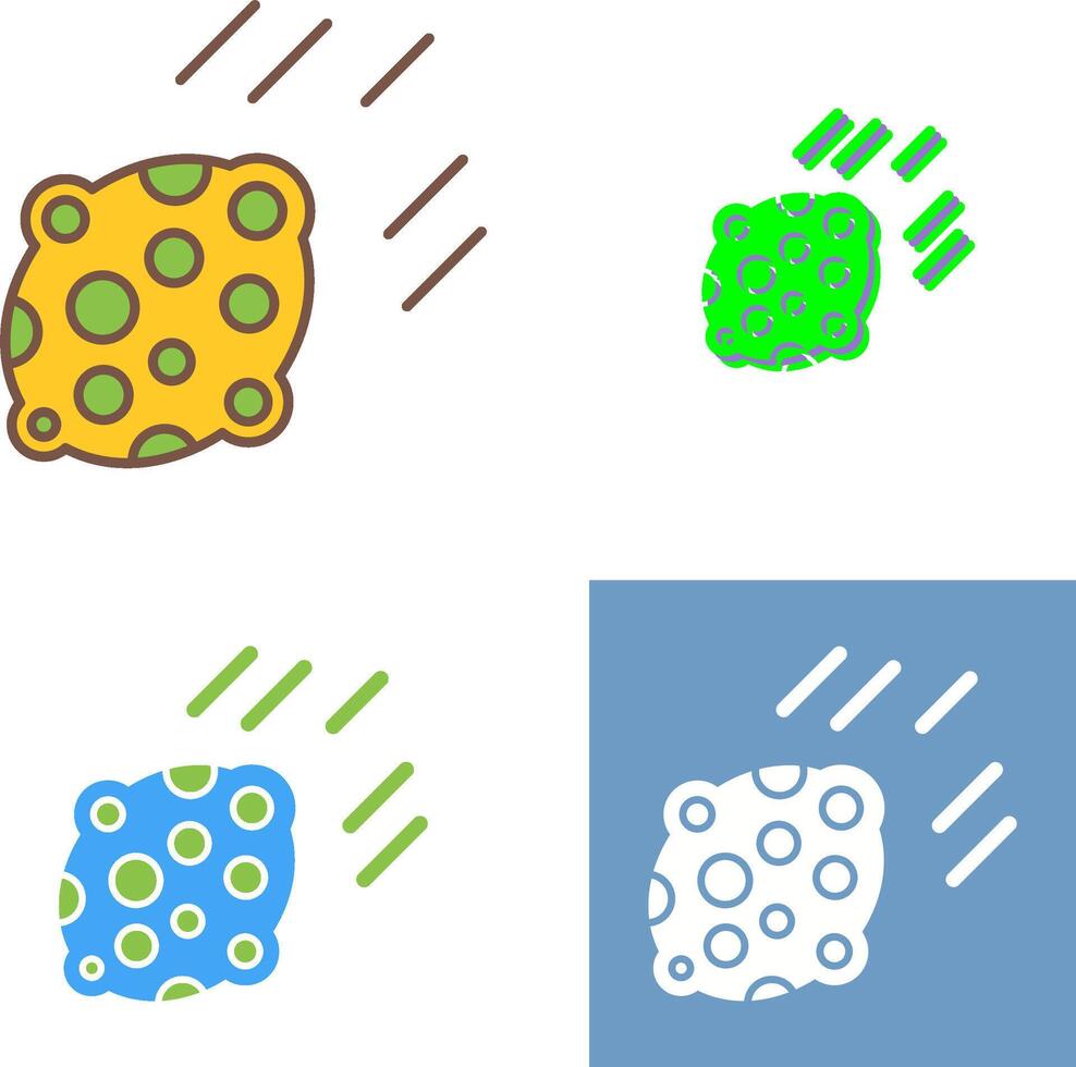 Asteroid Icon Design vector