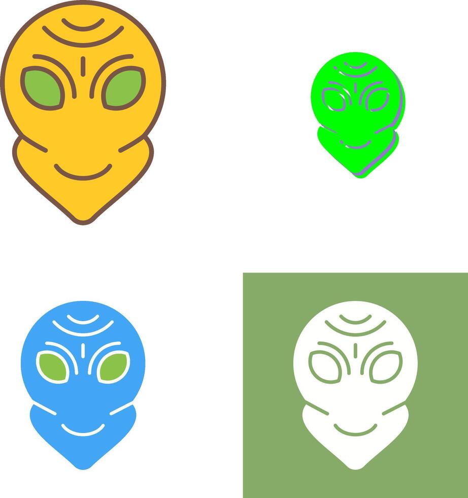 Alien Icon Design vector