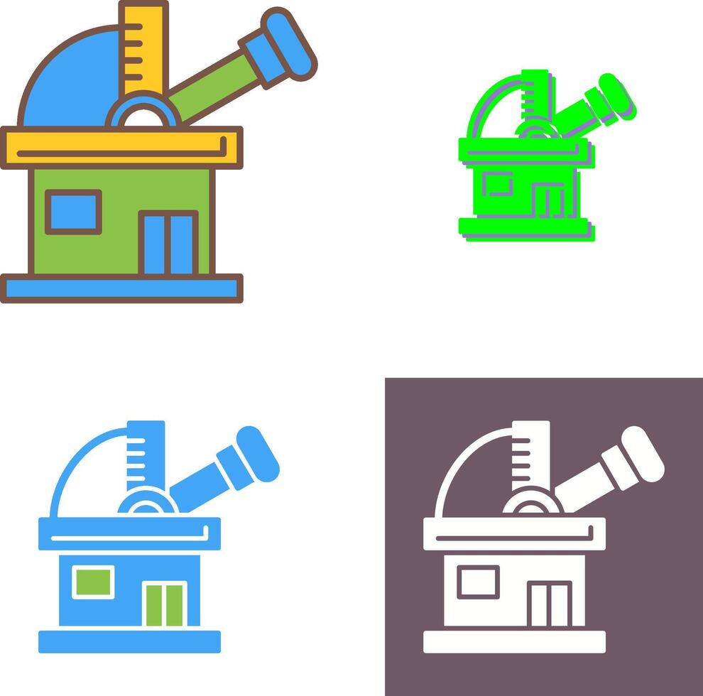 Observatory Icon Design vector