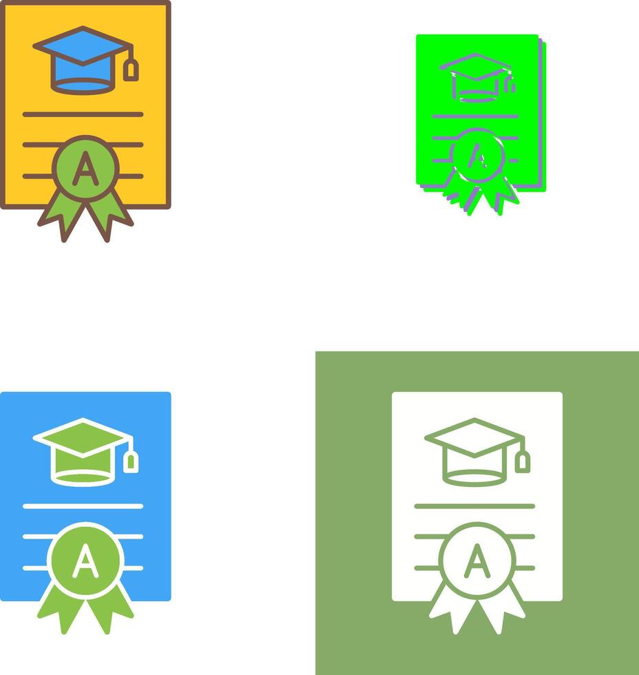 Report Card Icon Design vector