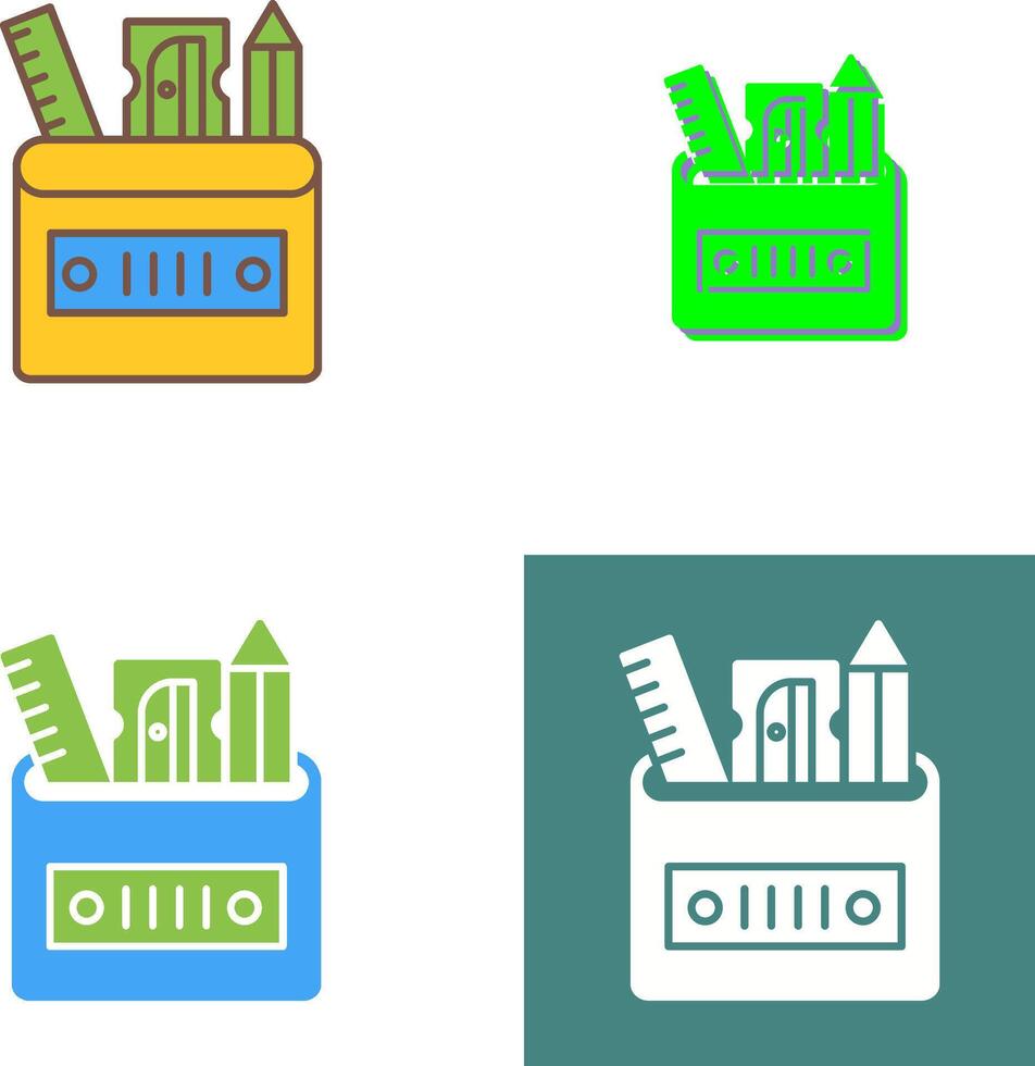 papelería icono diseño vector