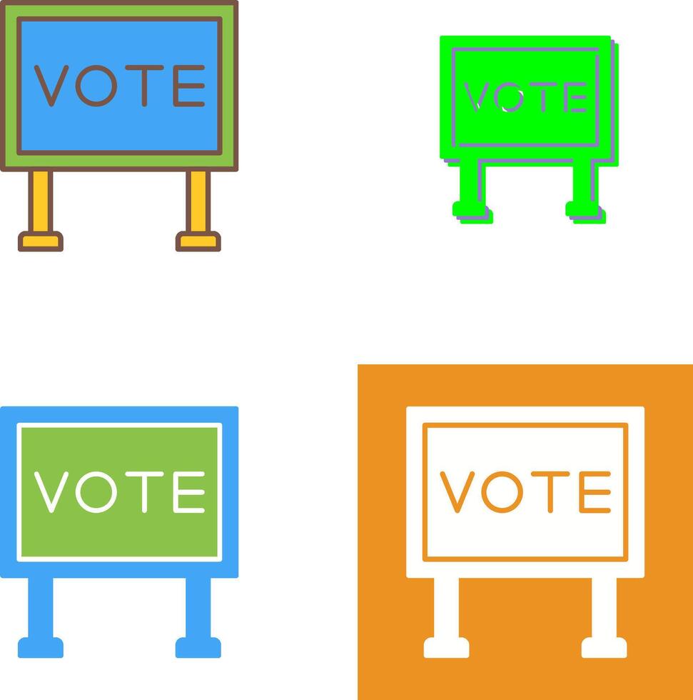 Billboard Icon Design vector