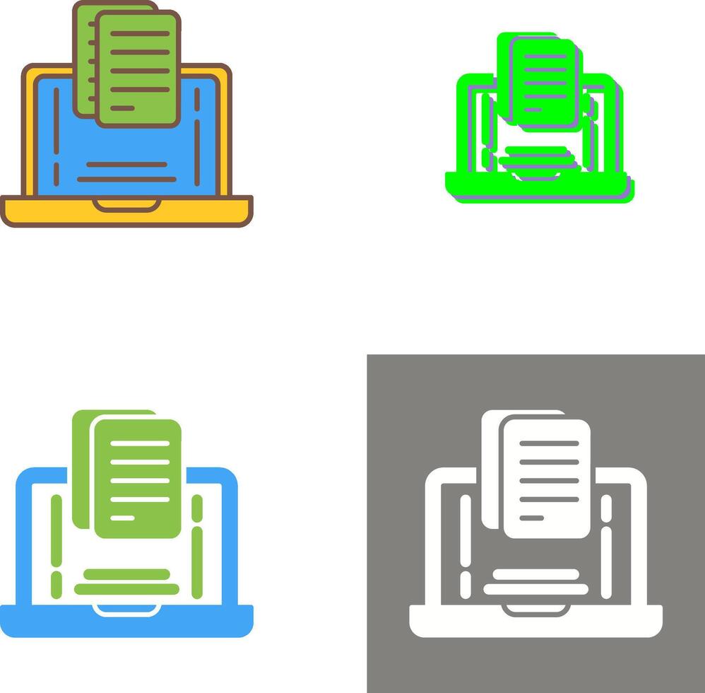 Document Icon Design vector