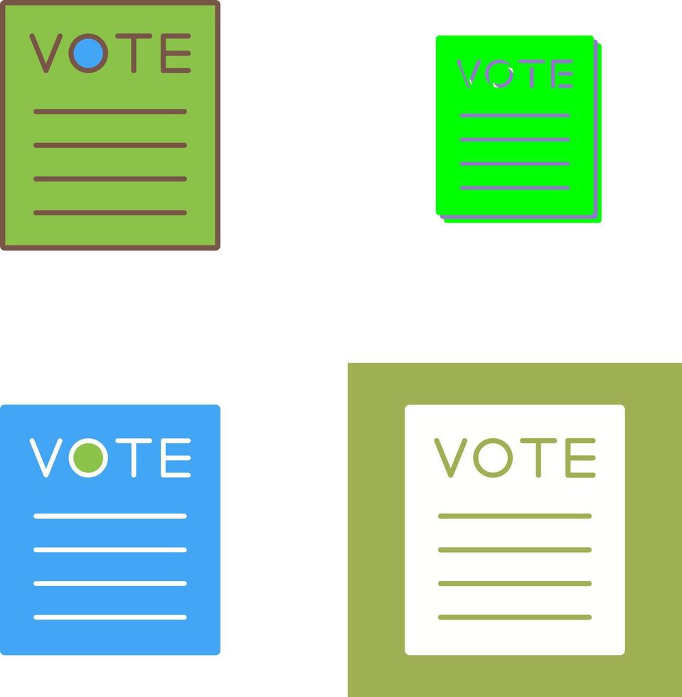 Vote Icon Design vector