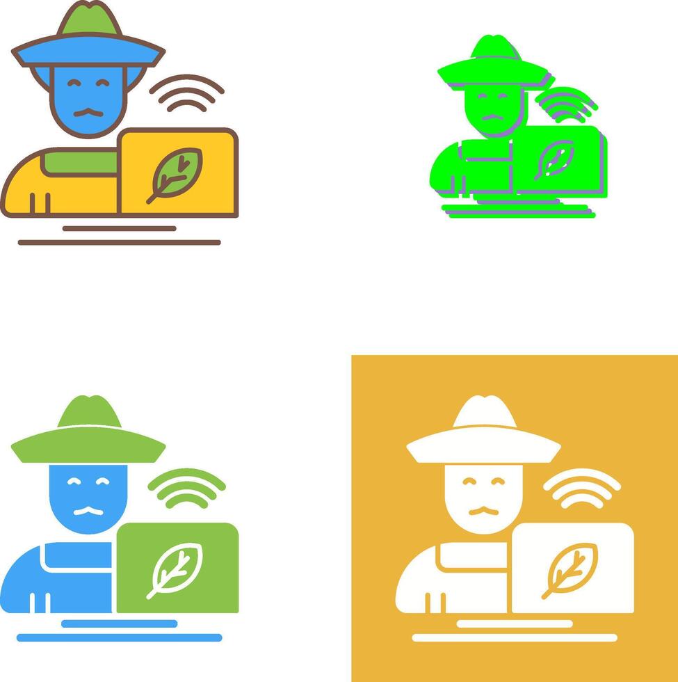 Farmer Icon Design vector