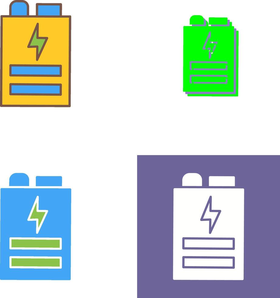 Battery Icon Design vector
