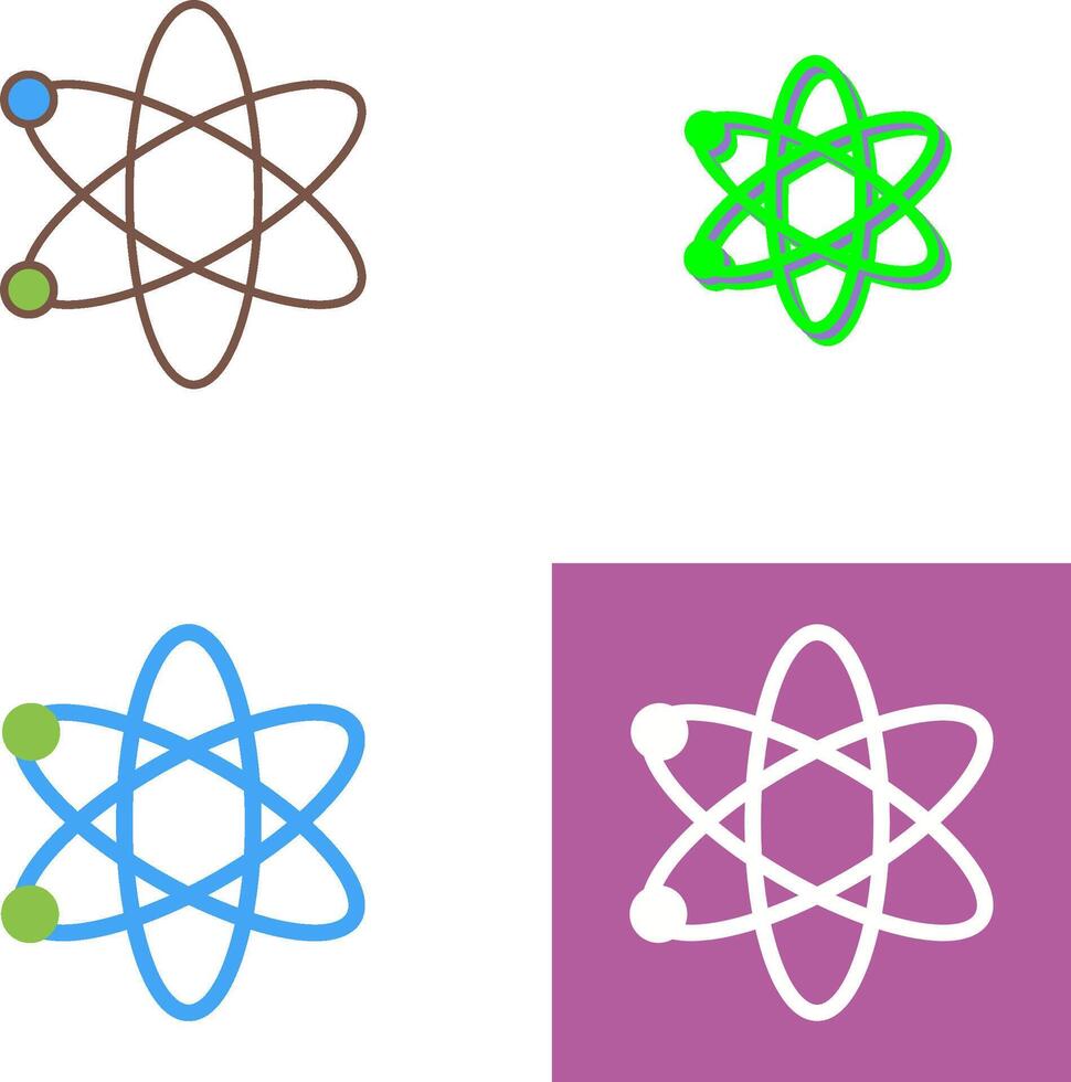 Atom Icon Design vector