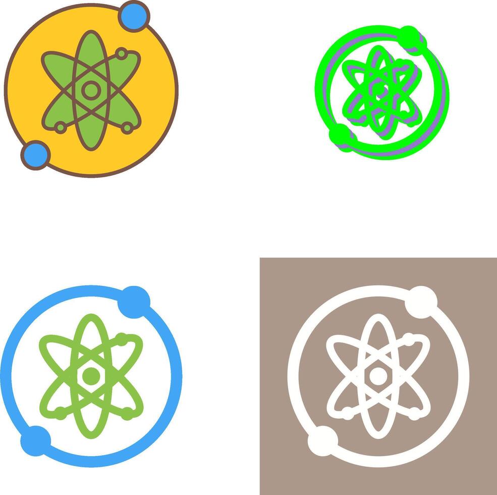 Proton Icon Design vector
