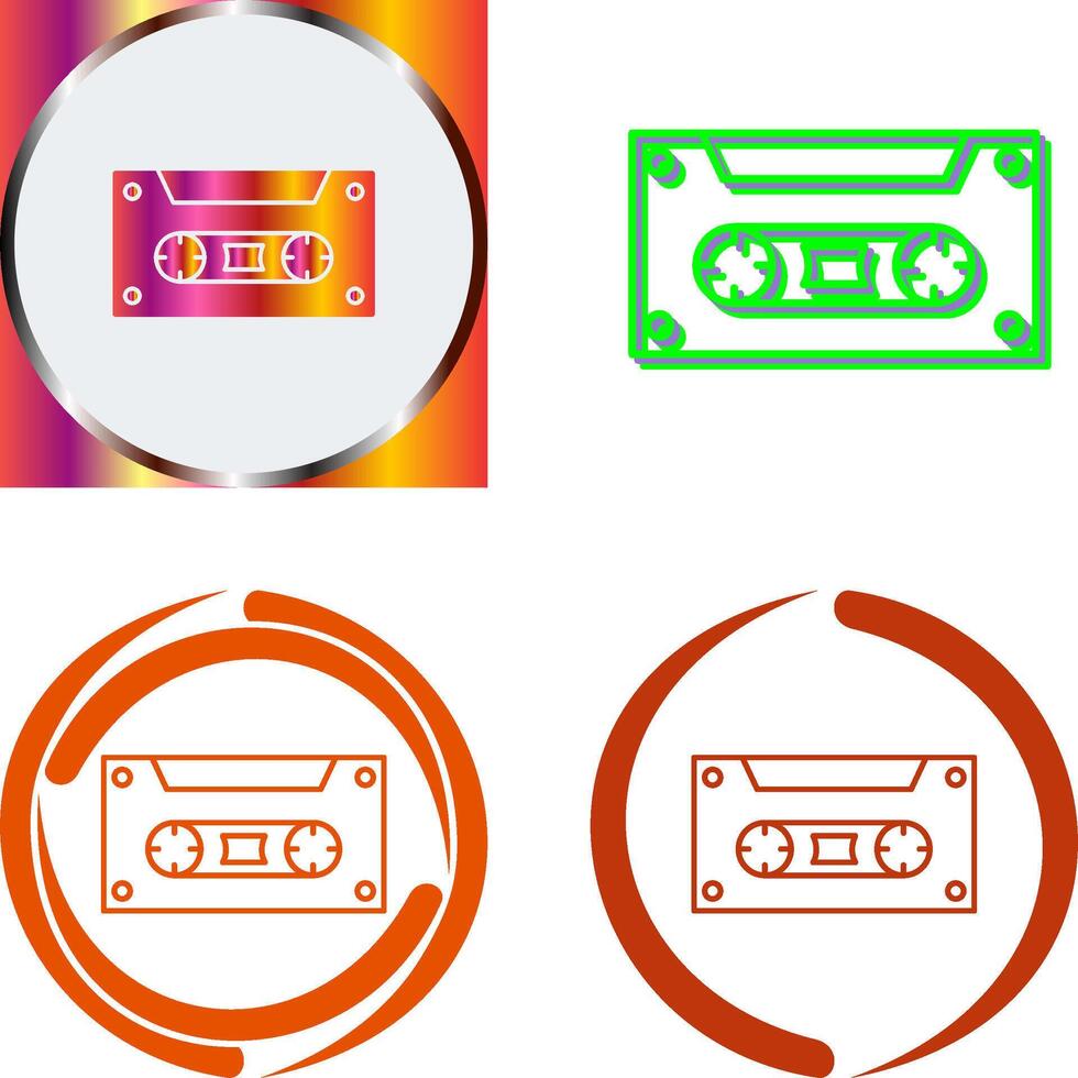 Casette Icon Design vector