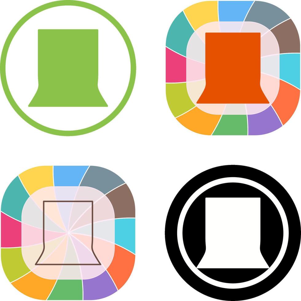 Unique Back Stand Icon Design vector