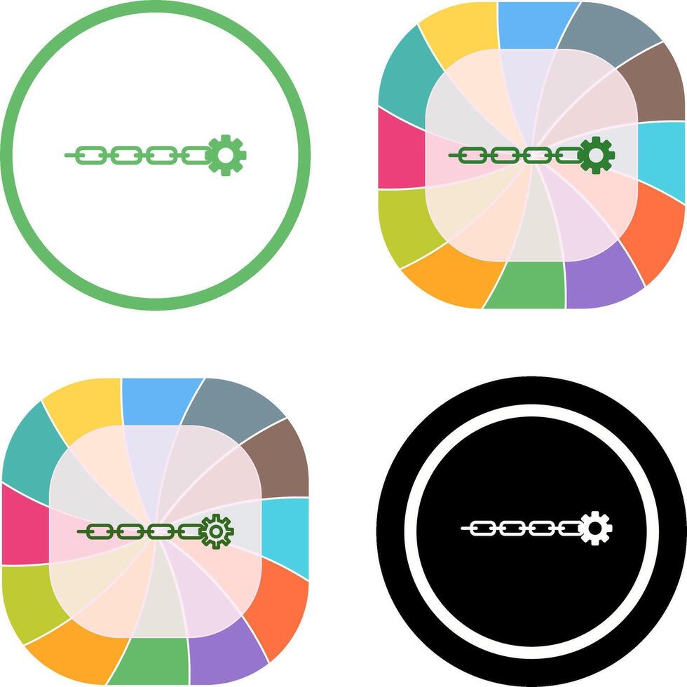 Unique Link Sales Icon Design vector