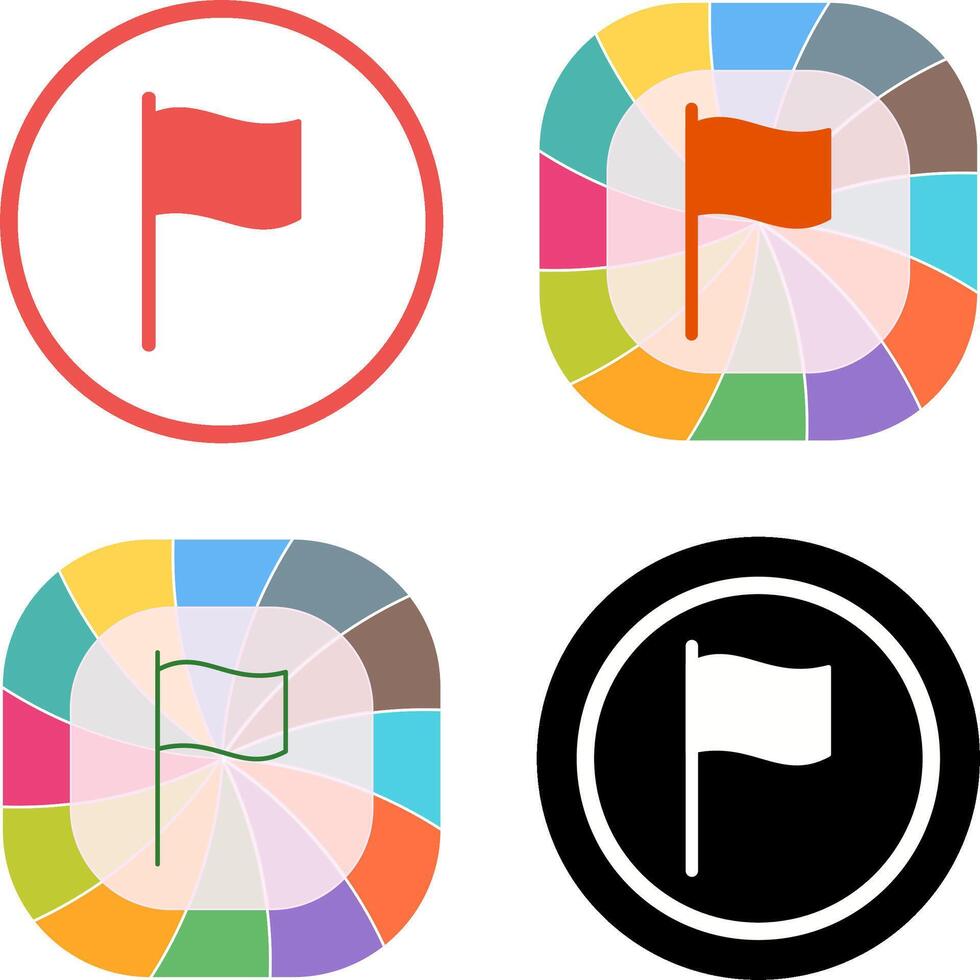Flag Icon Design vector