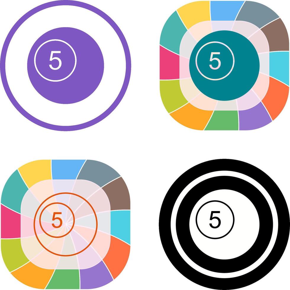 Pool Balls Icon Design vector