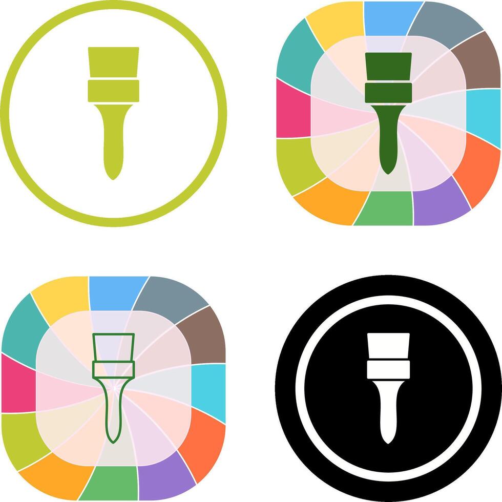 Unique Brush Icon Design vector