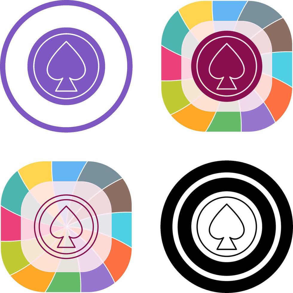 Unique Spade Icon Design vector