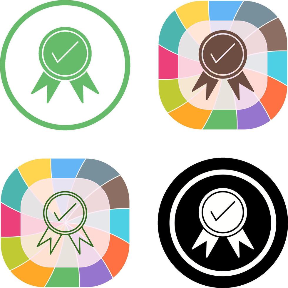 Unique Quality Control Icon Design vector