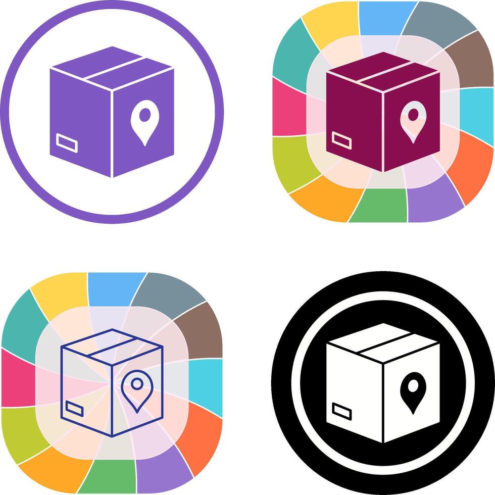 Unique Tracking Services Icon Design vector