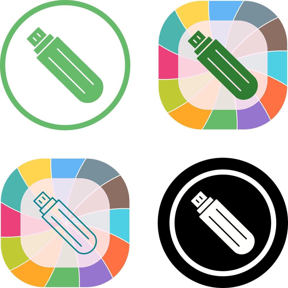 Unique USB Drive Icon Design vector