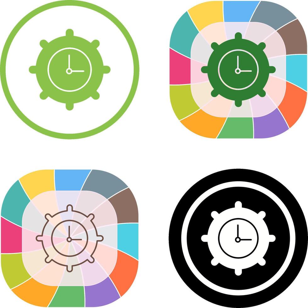 Time Settings Icon Design vector