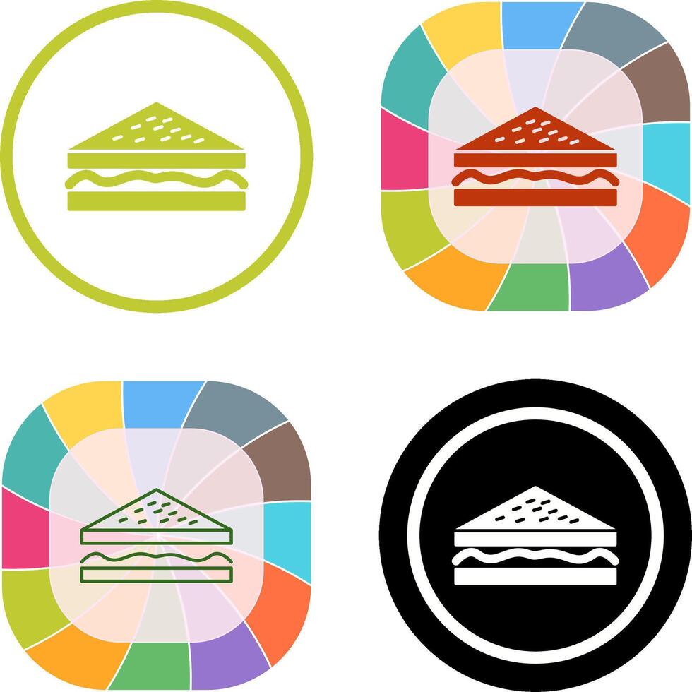 Unique Sandwich Icon Design vector