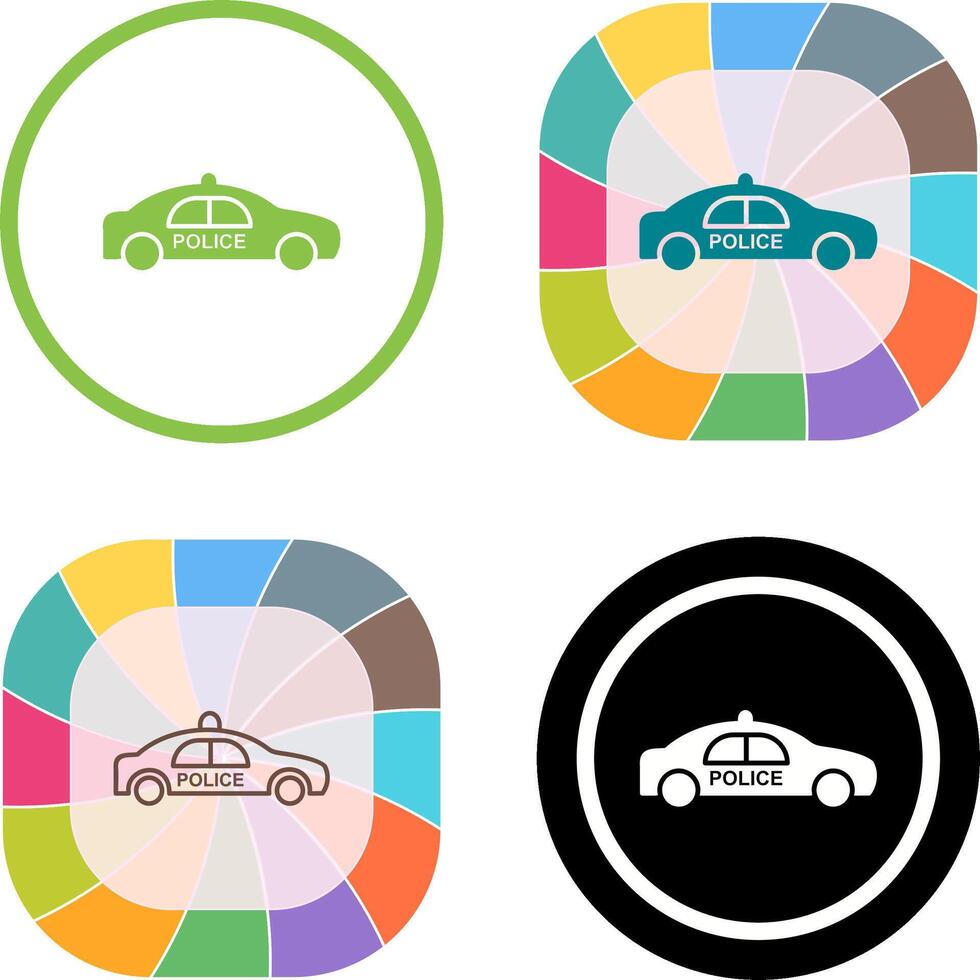 Police Car Icon Design vector
