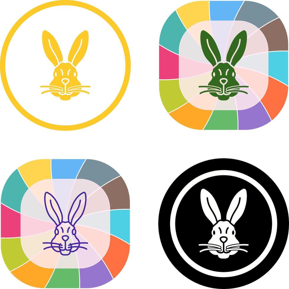 Rabbit Icon Design vector