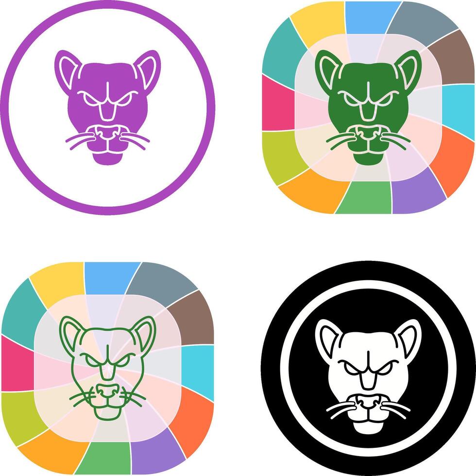 Black Panther Icon Design vector