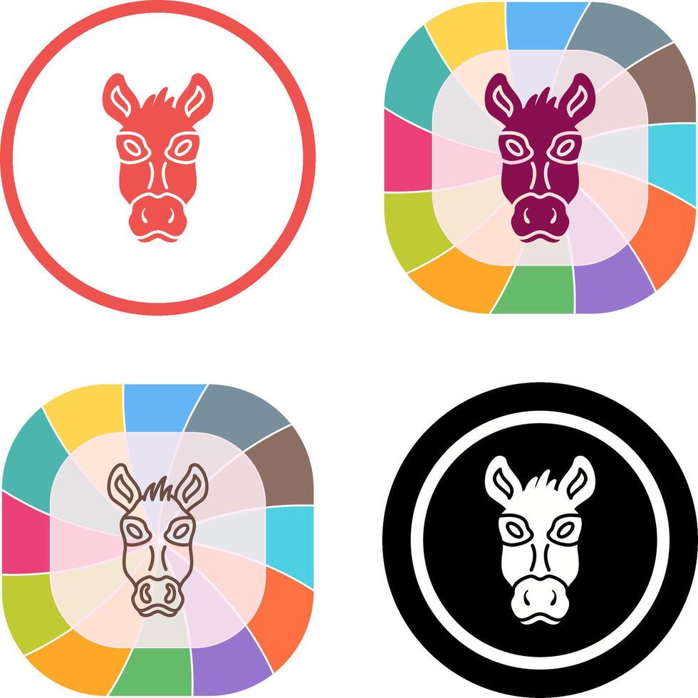 Donkey Icon Design vector