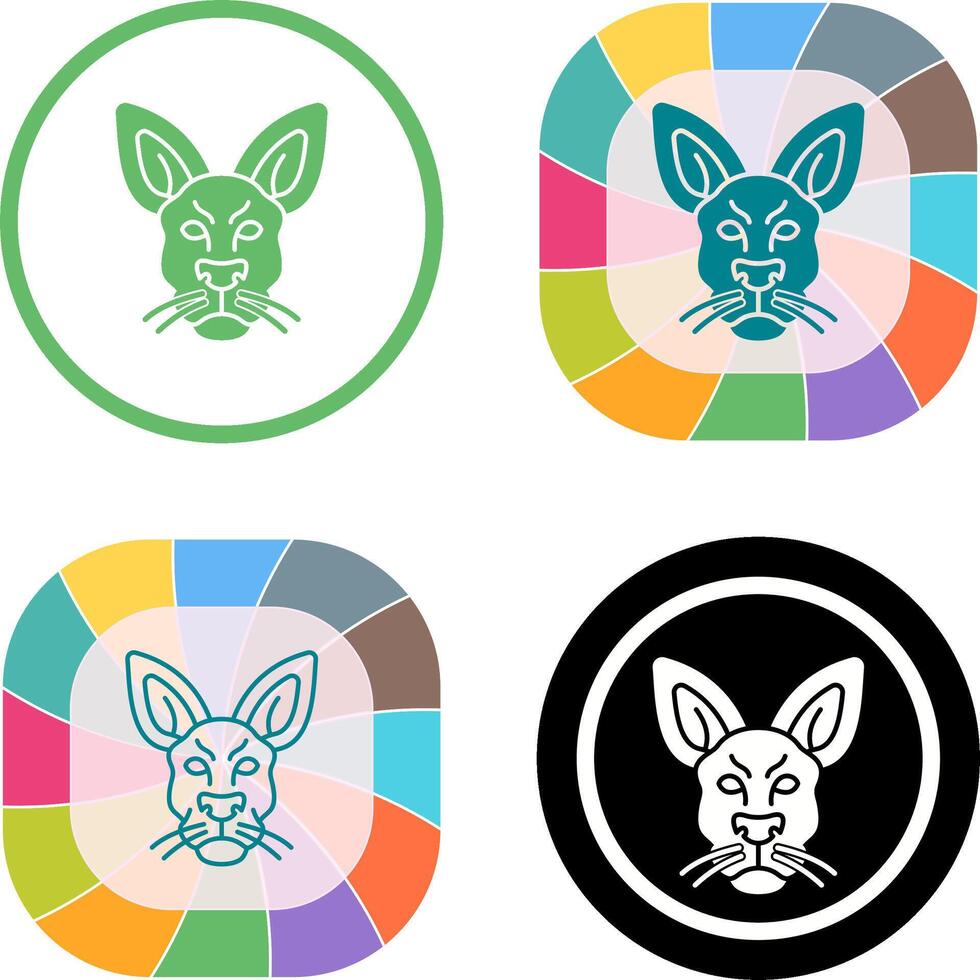Kangaroo Icon Design vector