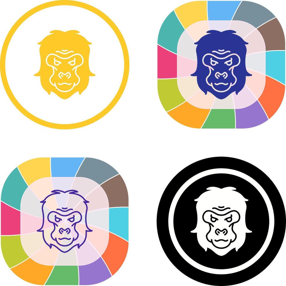 Gorilla Icon Design vector