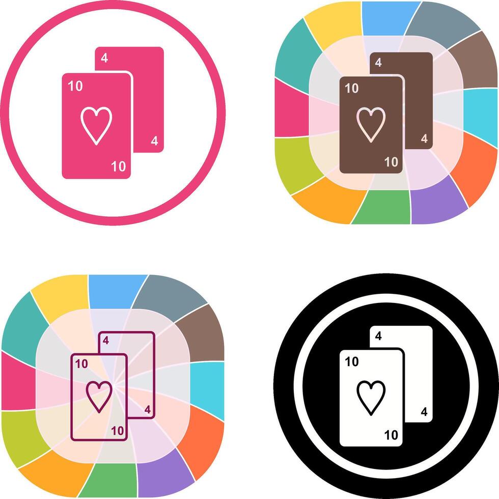 Playing Cards Icon Design vector