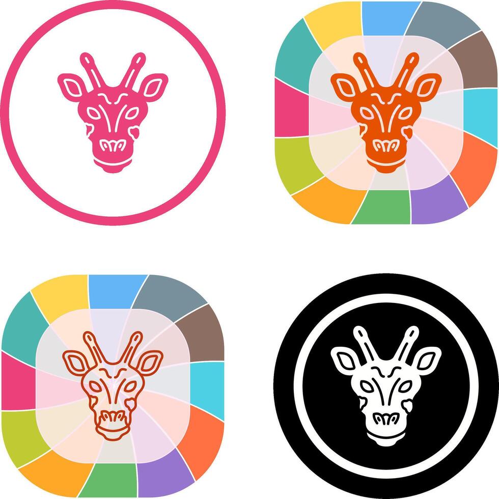 Giraffe Icon Design vector