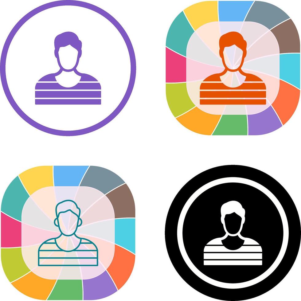 Prisioner Icon Design vector