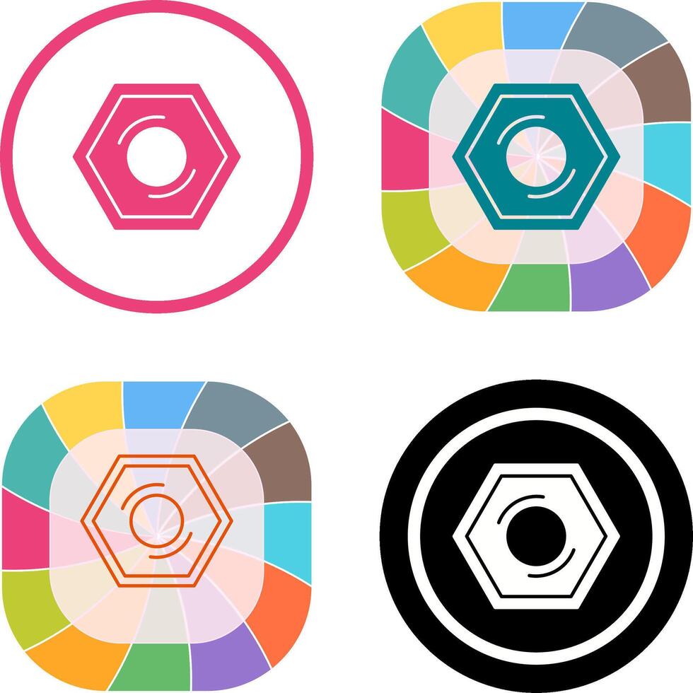 Nut Icon Design vector