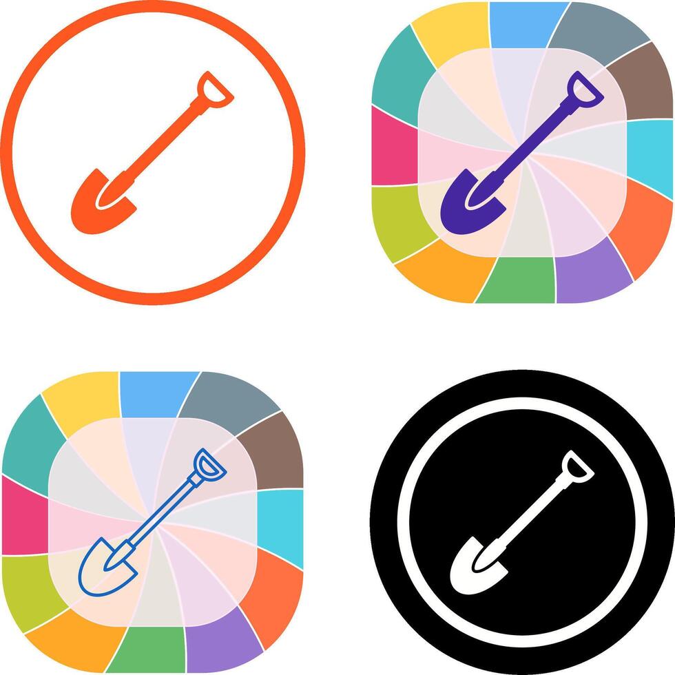Shovel Icon Design vector