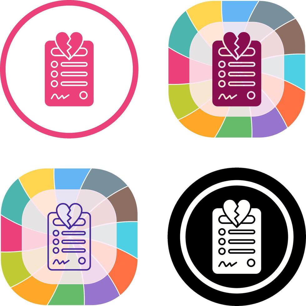 Divorce Icon Design vector