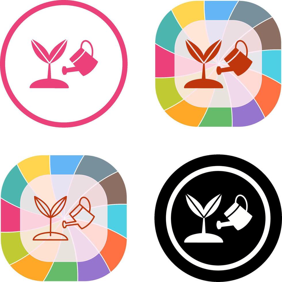 Growing Plant Icon Design vector