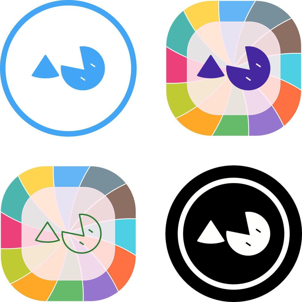 Pie Icon Design vector