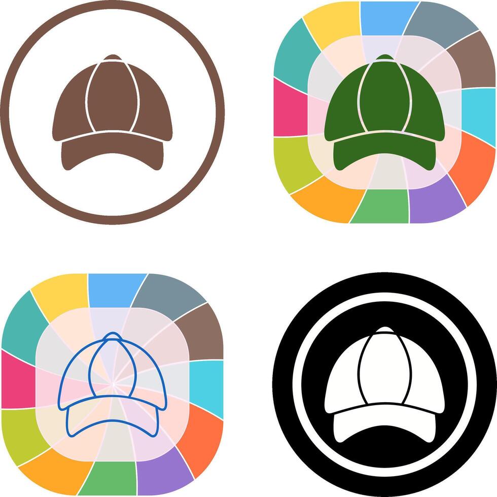 P Cap Icon Design vector