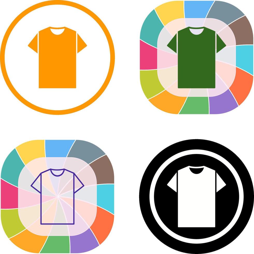 Plain T Shirt Icon Design vector