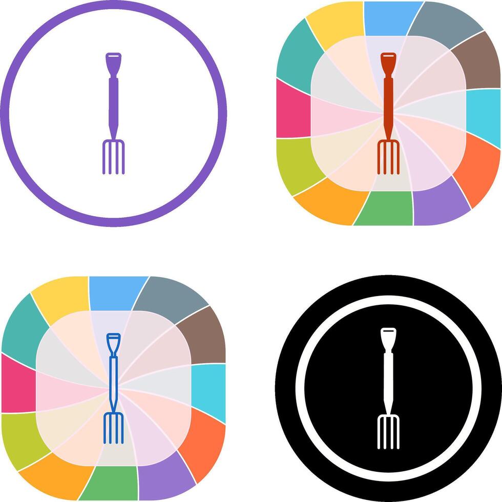 Gardening Fork Icon Design vector