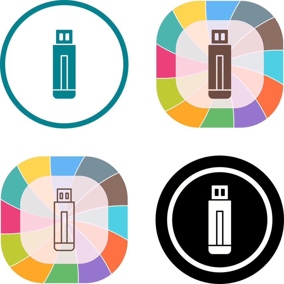USB Drive Icon Design vector