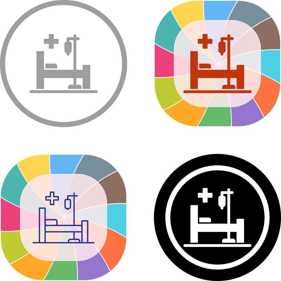 Bed Icon Design vector