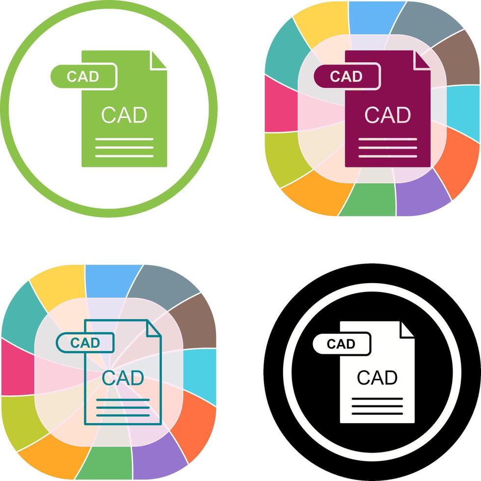 CAD Icon Design vector