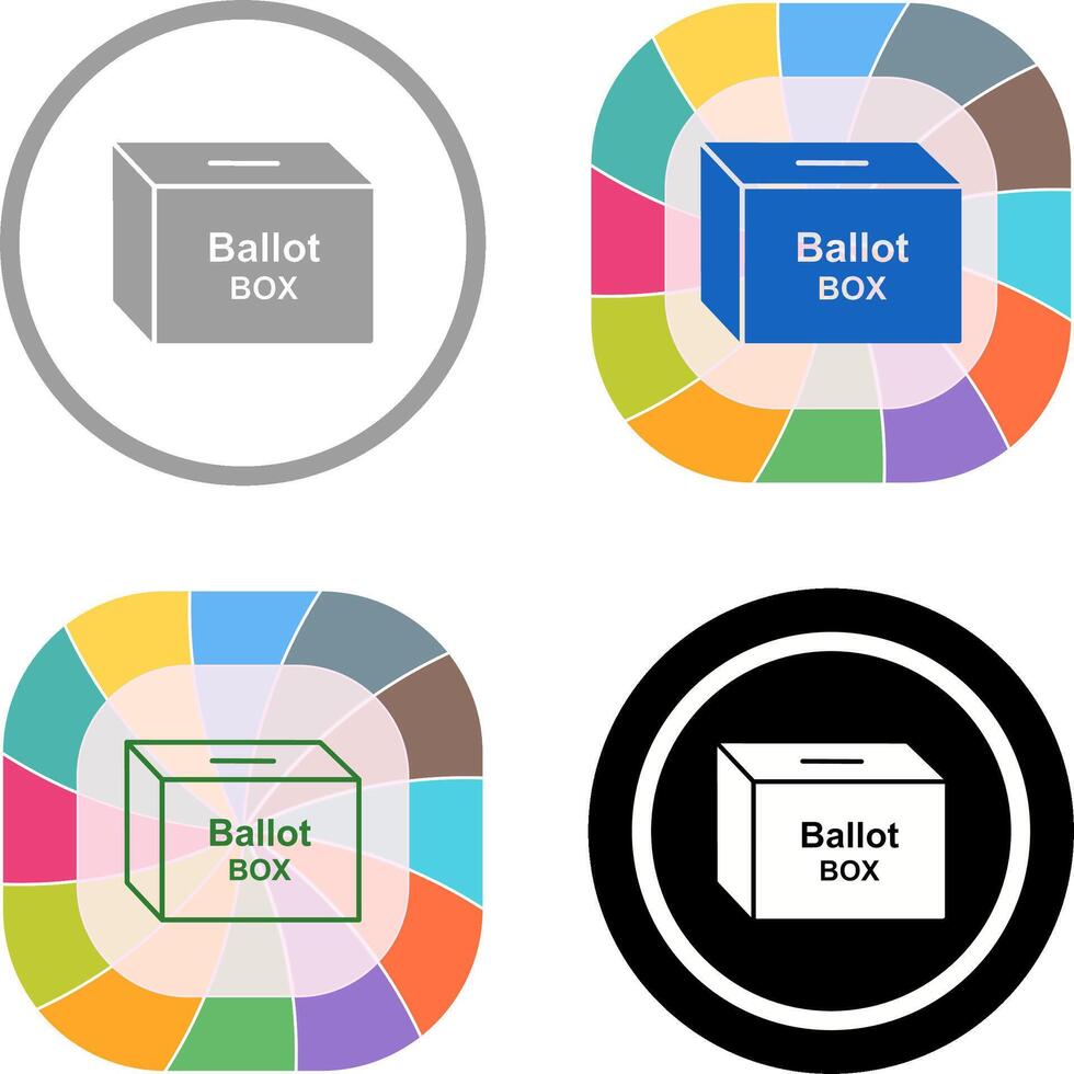 Ballot Box Icon Design vector