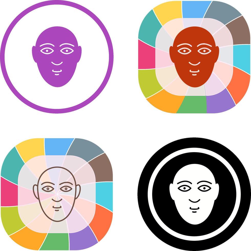 Human Face Icon Design vector