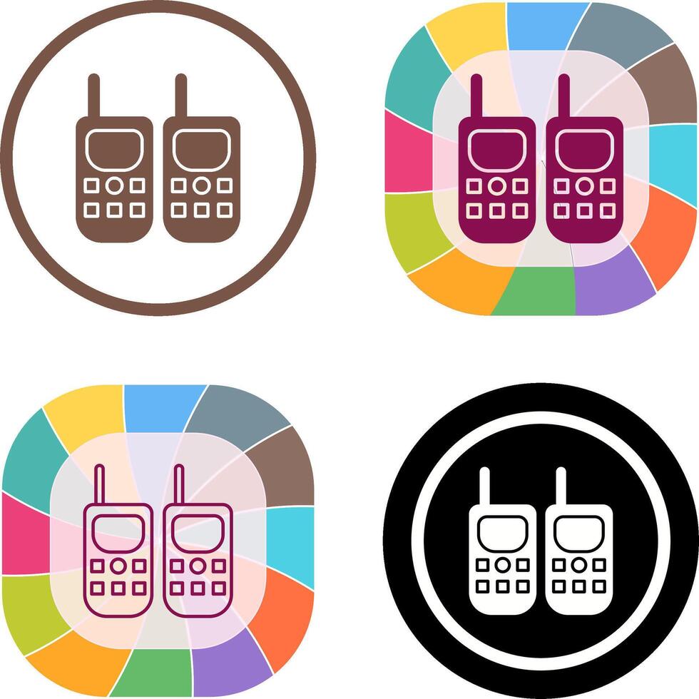 Walkie Talkie Icon Design vector